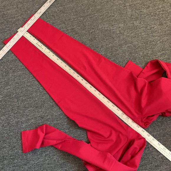 Capezio Dance/Activewear Leggings—Rich Red Cotton Lycra XS/S New - Picture 8 of 8